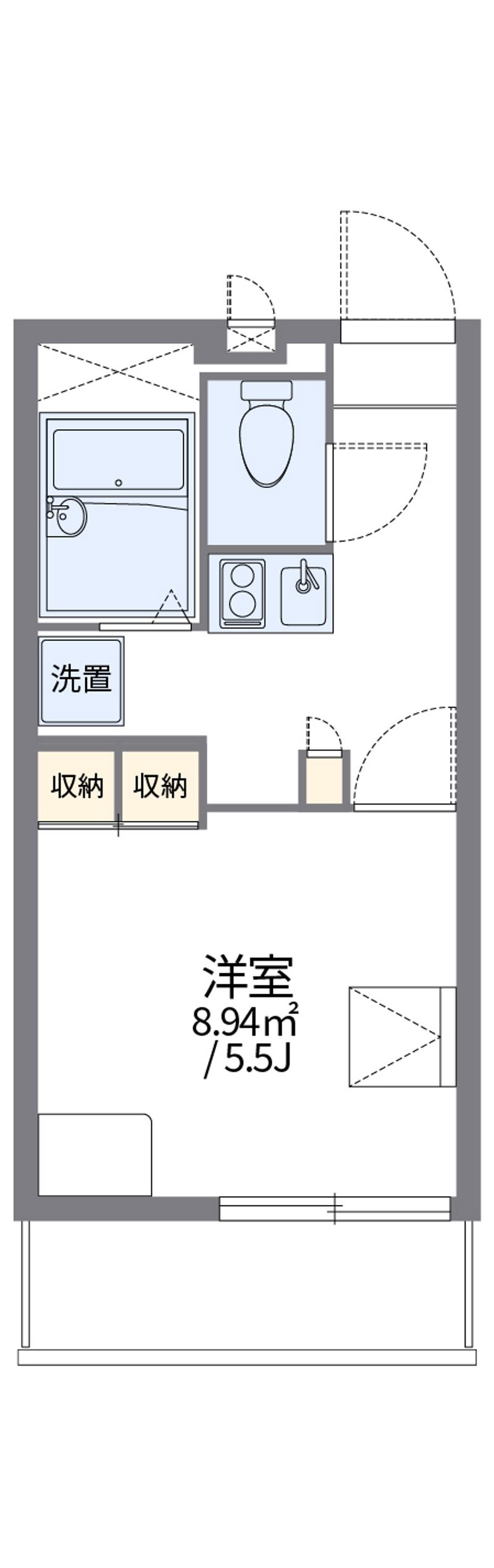 レオパレス新在家 間取図