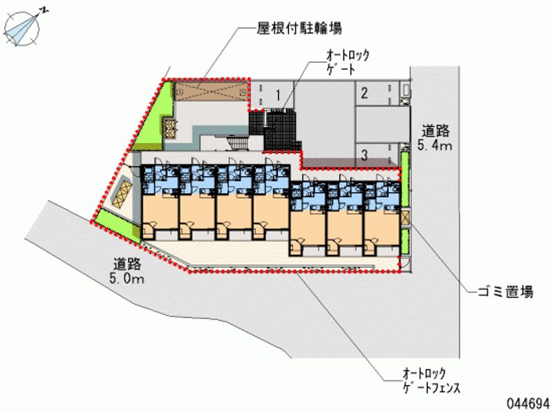 レオネクスト北鴻巣 区画図