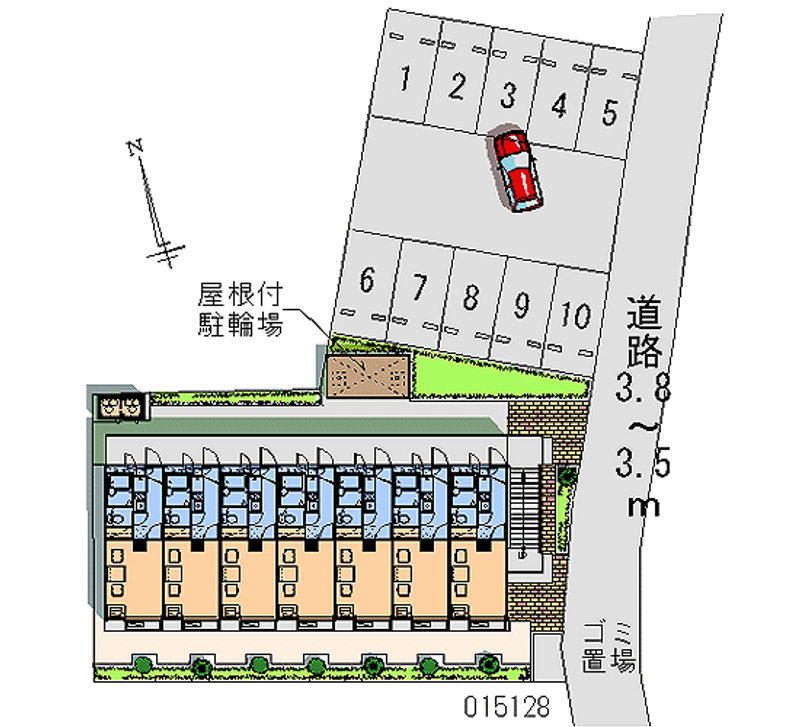 レオパレス古見 月極駐車場