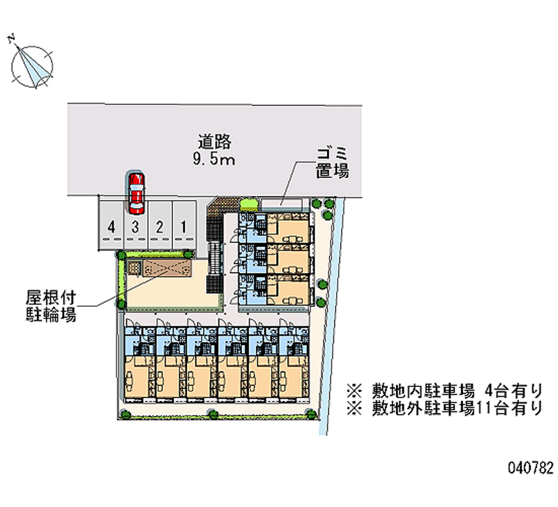 レオパレスＷＩＮＤ　ＭＩＬＬ 月極駐車場