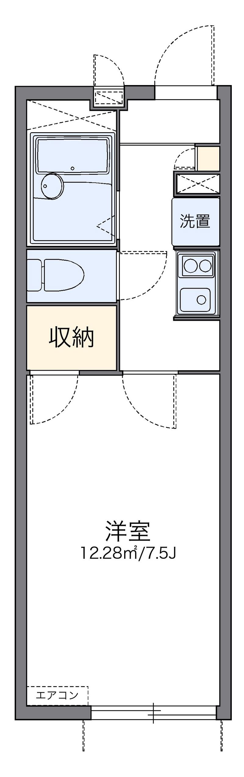 レオパレス高伸 間取図
