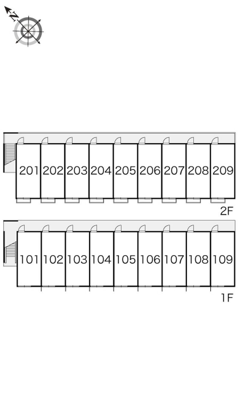 レオパレスセイコーⅠ 間取り配置図