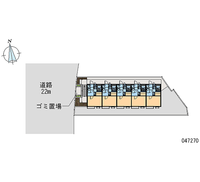 レオパレスダイヤモンドマーシュ 区画図