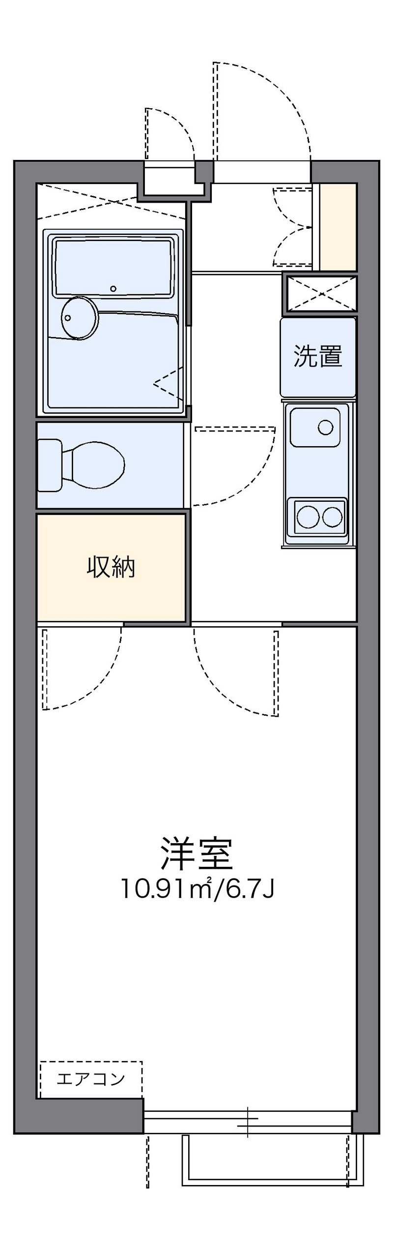レオパレスリバーパークⅡ 間取り