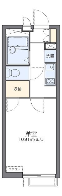 レオパレスリバーパークⅡ 間取り図