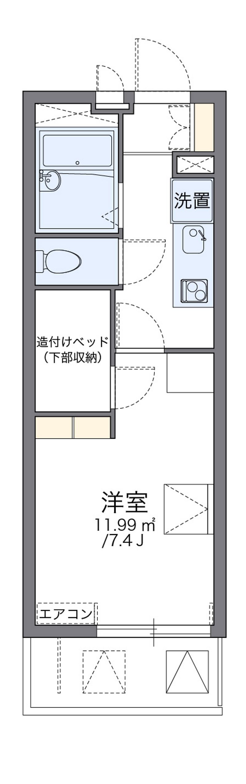 レオパレスエトワール城南 間取り