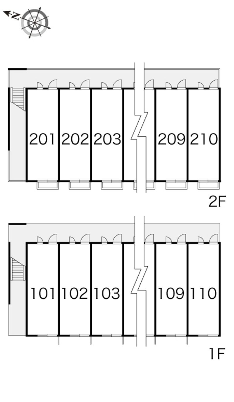 レオパレススバル　１ 間取配置図