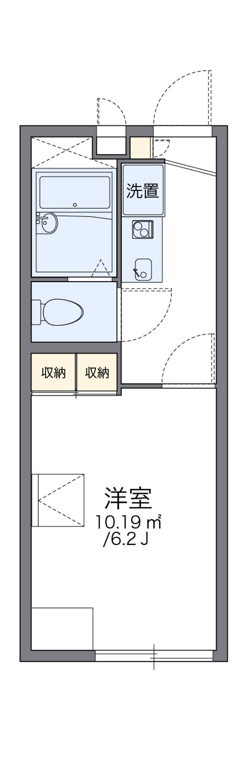 レオパレス平和台 間取図