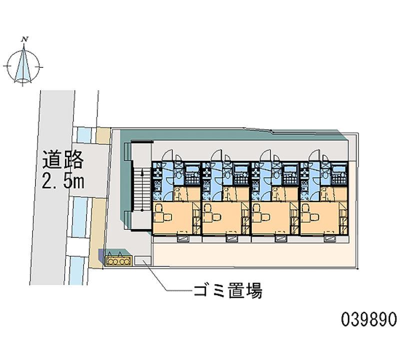 レオパレスクレインコート折原 区画図