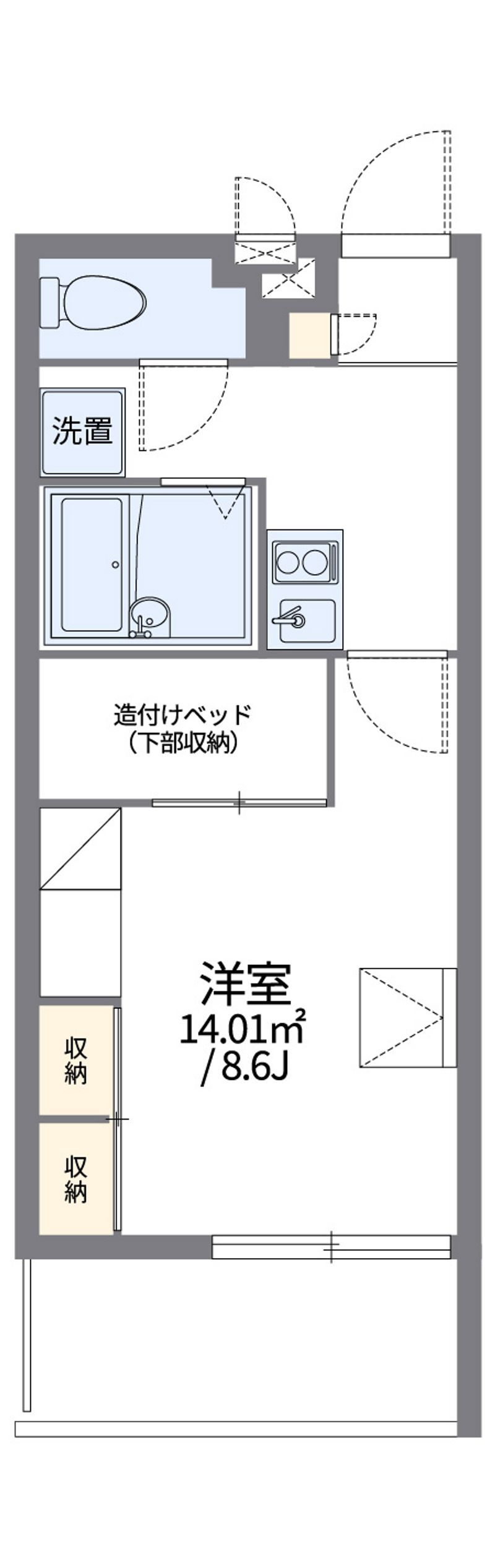 レオパレス大新 間取り