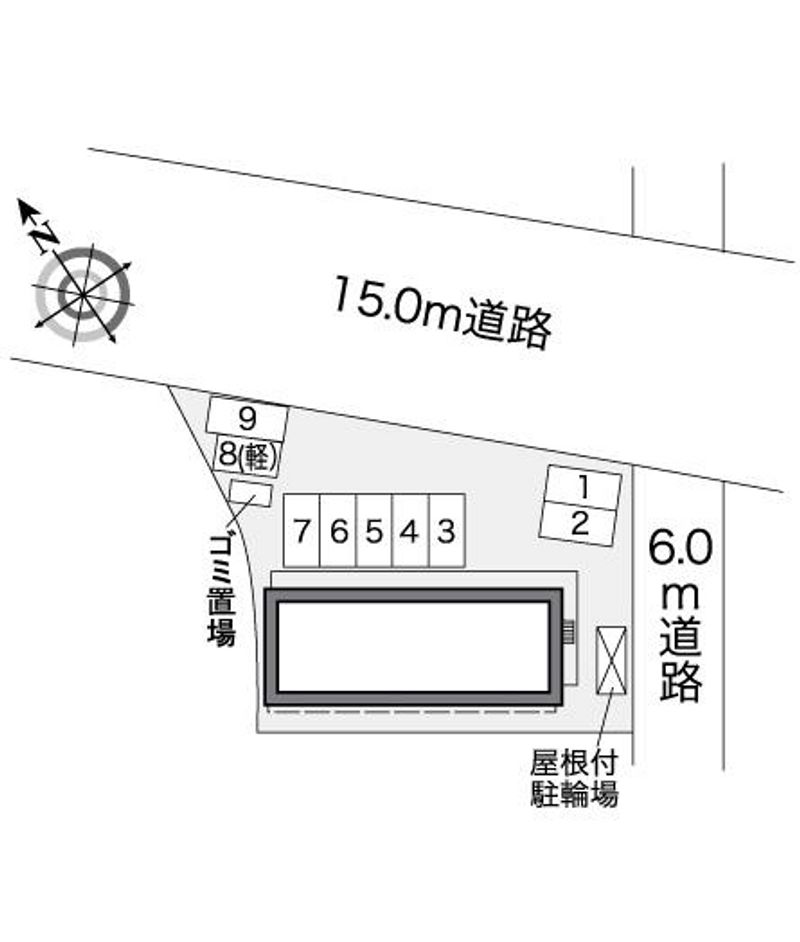 レオパレス西可児 駐車場