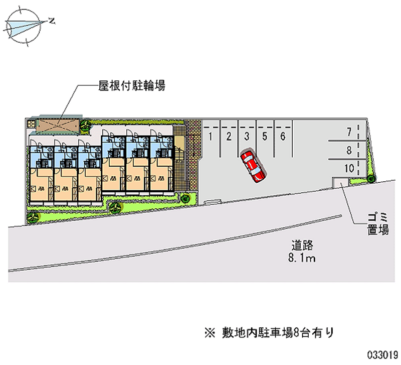 レオパレストゥインクル 月極駐車場