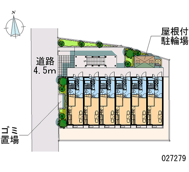 レオパレスグリーンハイツ１号 区画図