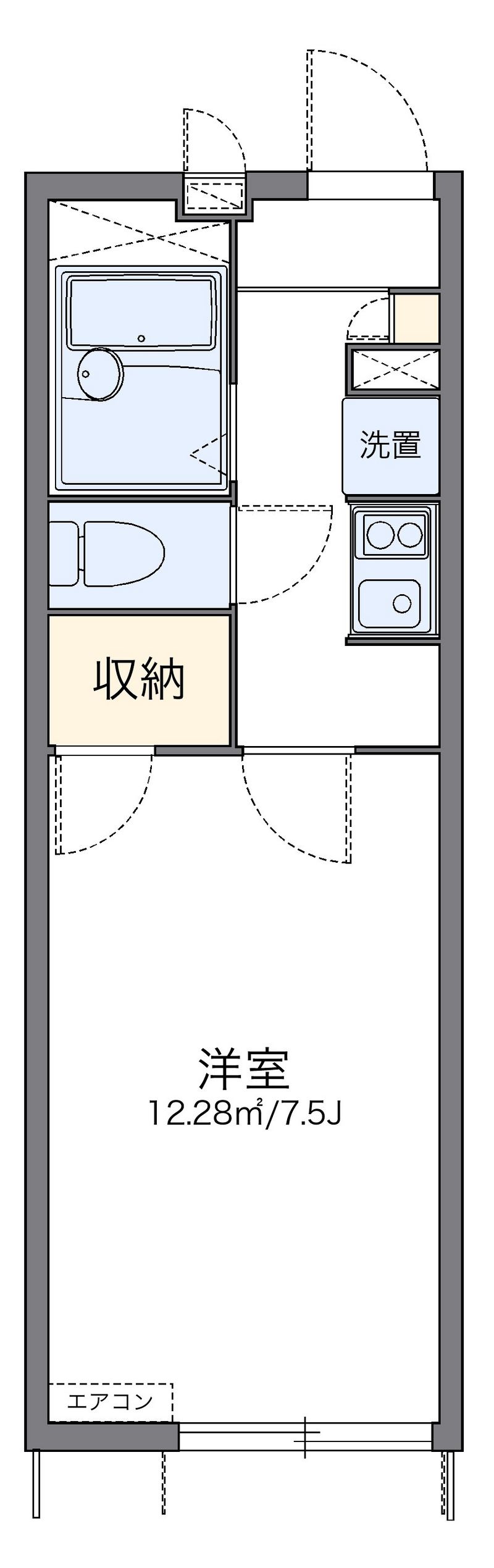 レオパレスマグノリア幕張 間取り