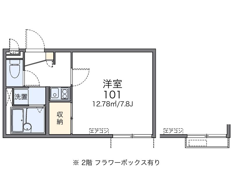 レオパレス石田森南 間取図