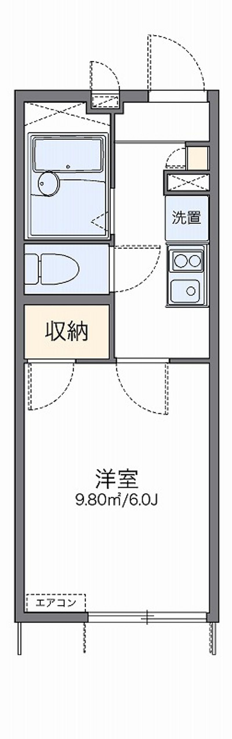 レオパレス栗木コーポ 間取り