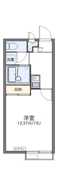 レオパレス松ふで 間取り図