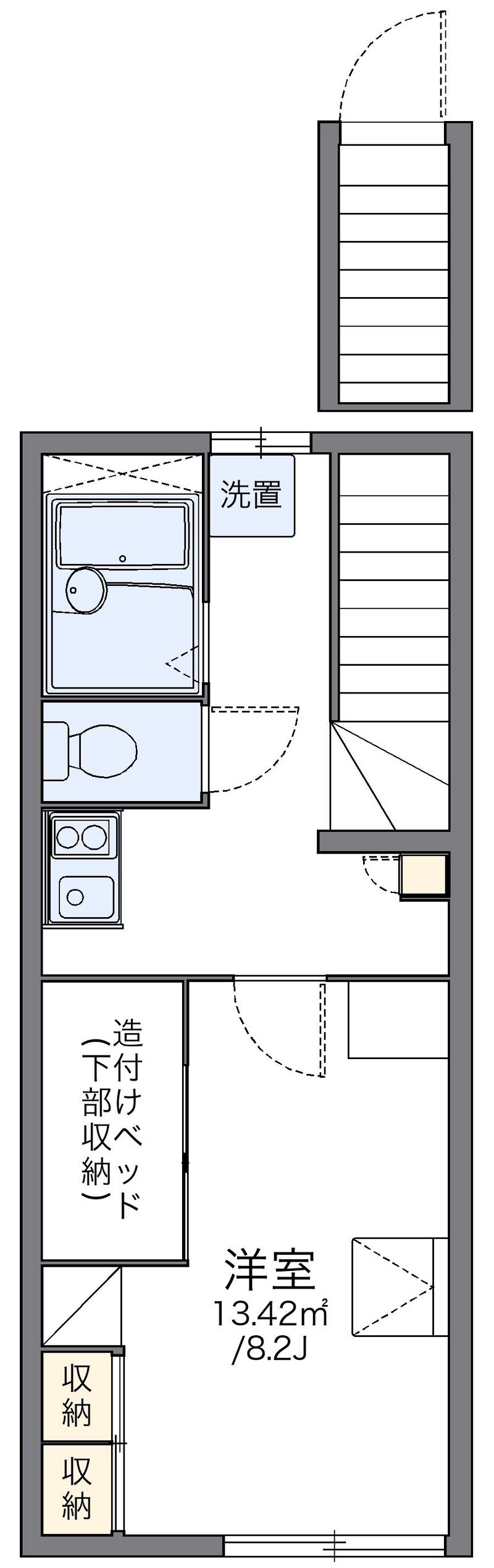 レオパレスメイプル 間取図