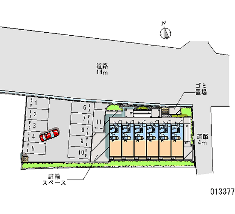 13377 Monthly parking lot