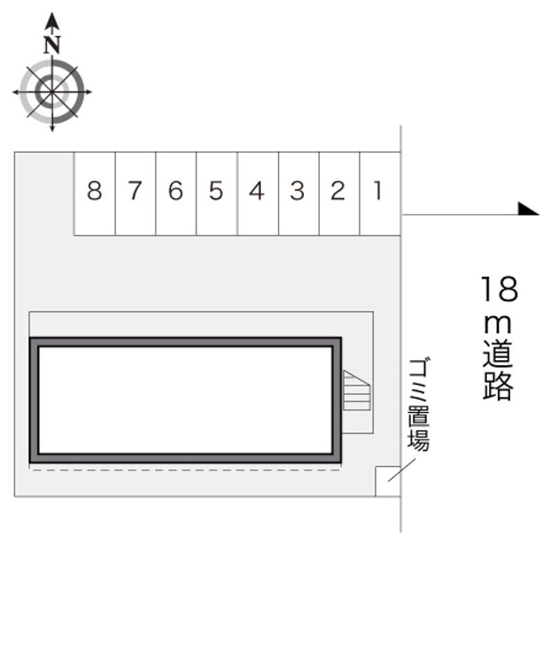 レオパレス石尾台 配置図