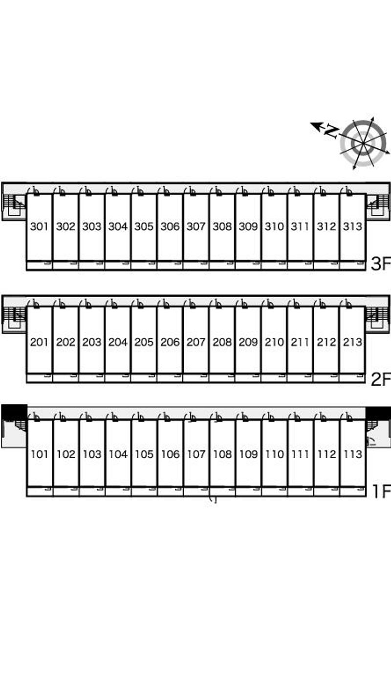 レオネクストラディエストⅡ 間取配置図