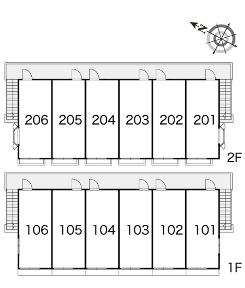 レオパレス池田下Ⅱ 間取配置図