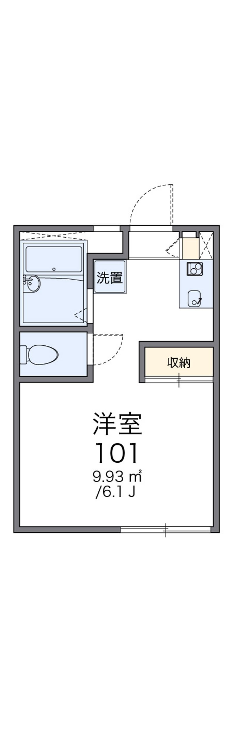 レオパレス川端 間取図