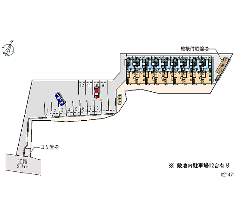 レオパレスＭｉｗａ 月極駐車場