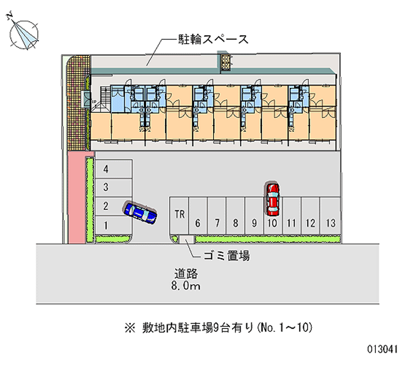 13041 Monthly parking lot