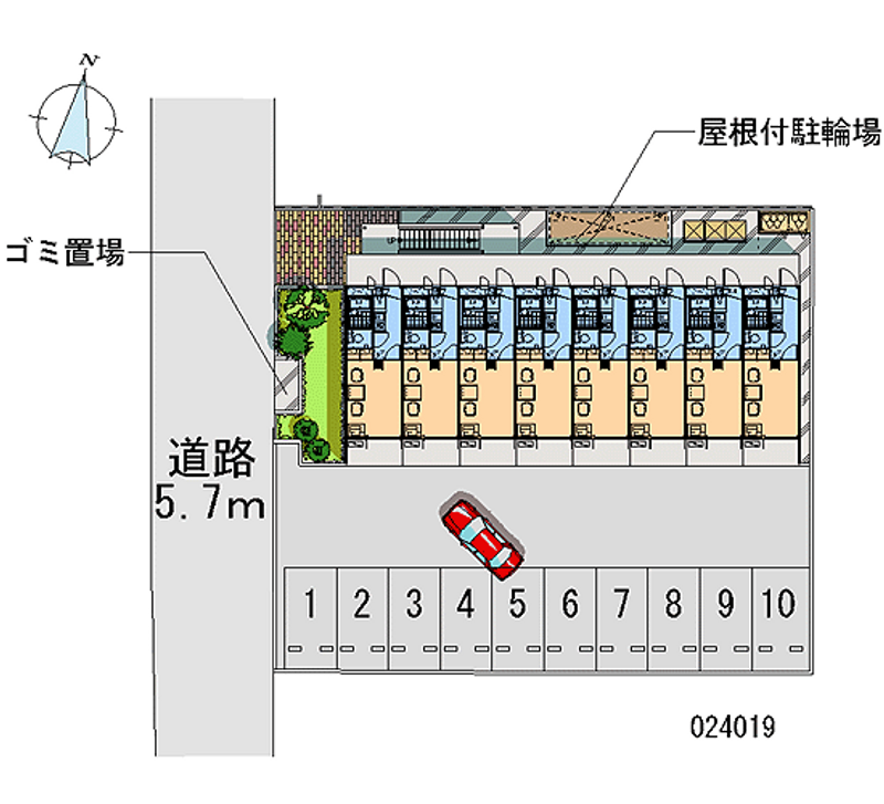 レオパレスシャルマン 月極駐車場