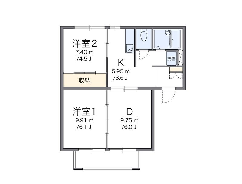 レオパレスエル・ソールＡ　 間取図