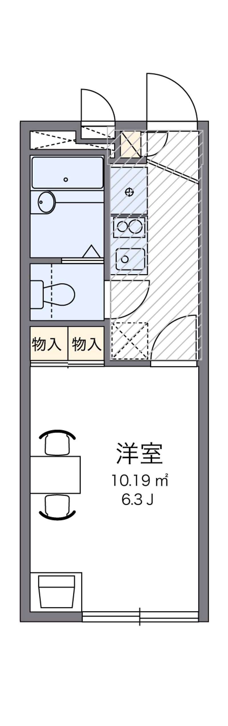 レオパレスかねた 間取図