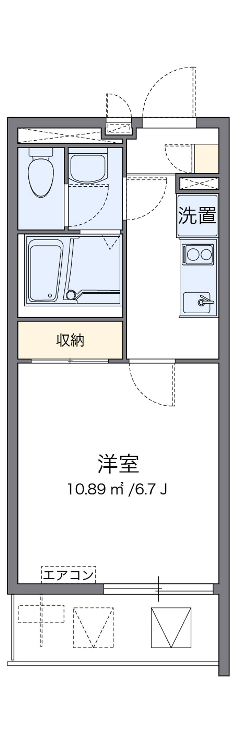 クレイノ比恵町 間取図