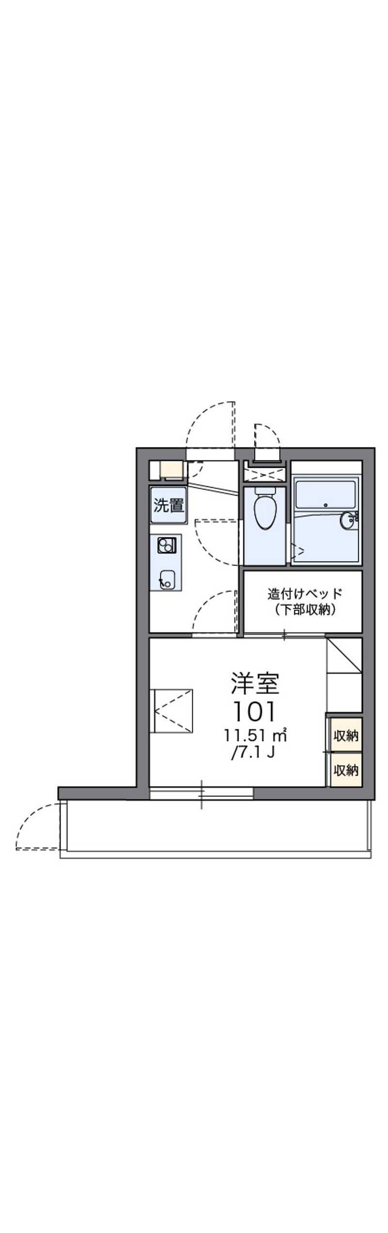 レオパレスエヴァーグリーン白幡Ⅲ 間取図