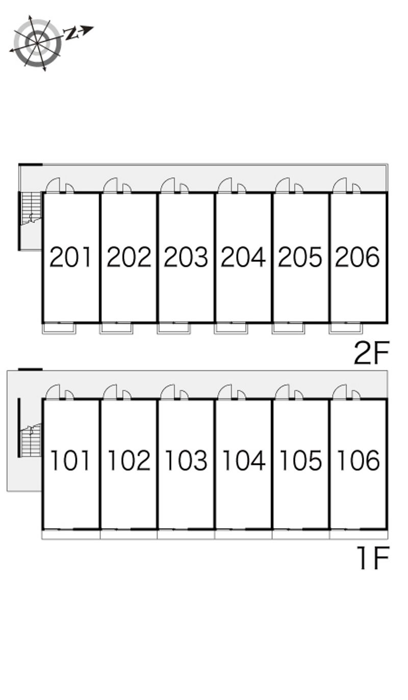 レオパレス豊公園 間取り配置図