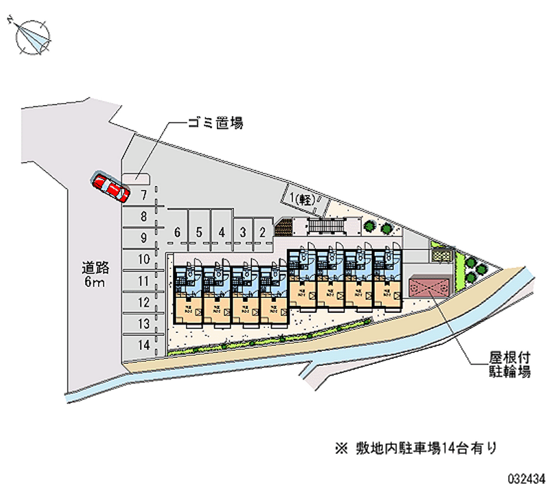 レオパレスクレール本内 月極駐車場