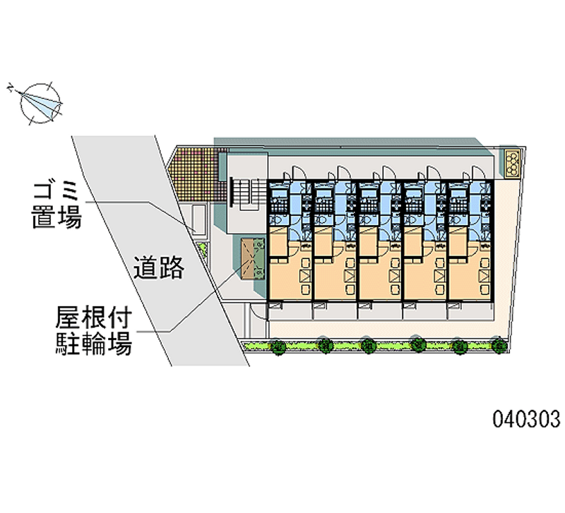 レオパレスイーリスコート 区画図