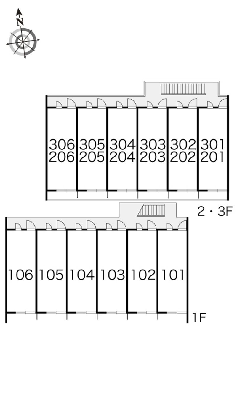 レオパレスＭＥＩＫＯＵ 間取配置図