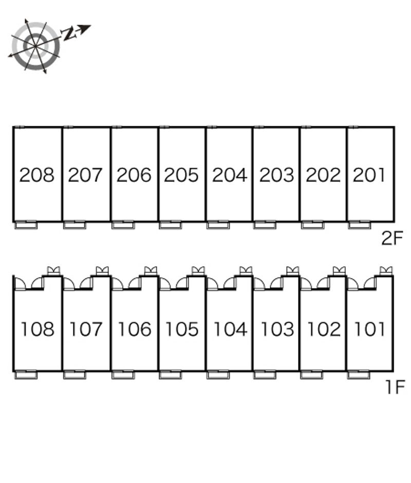 レオパレスアクセル 間取配置図