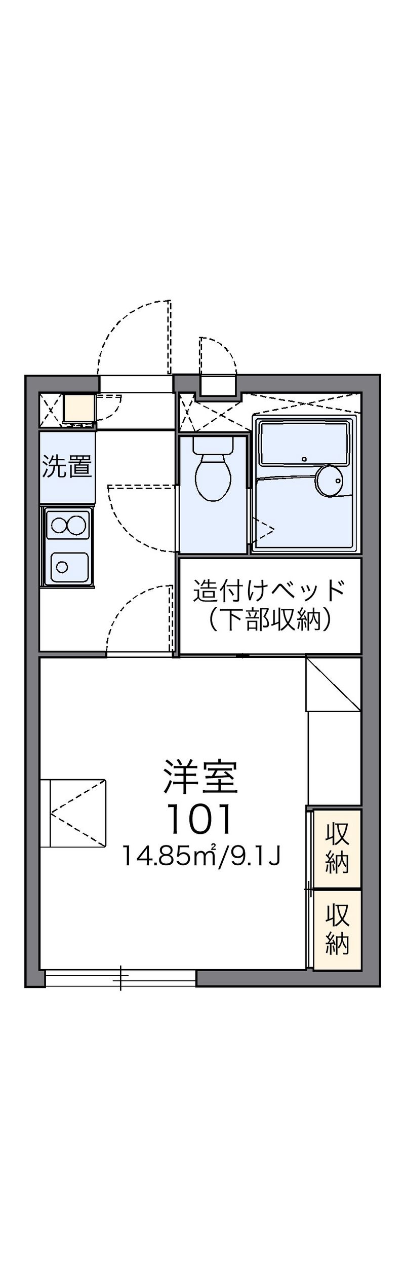 レオパレス屋形原 間取図
