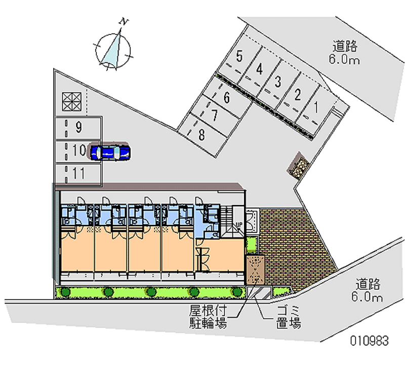 レオパレス愛松 月極駐車場