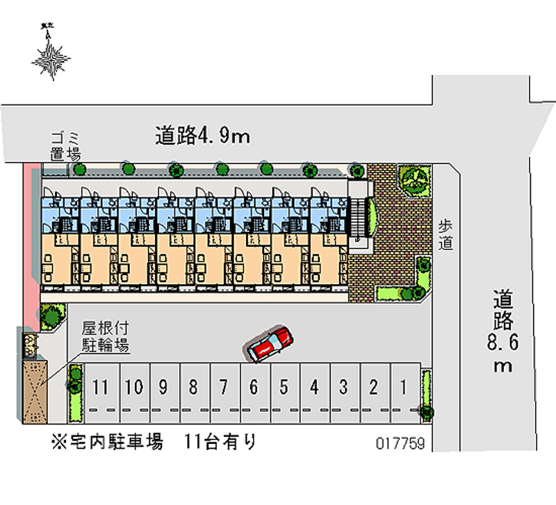 17759月租停車場