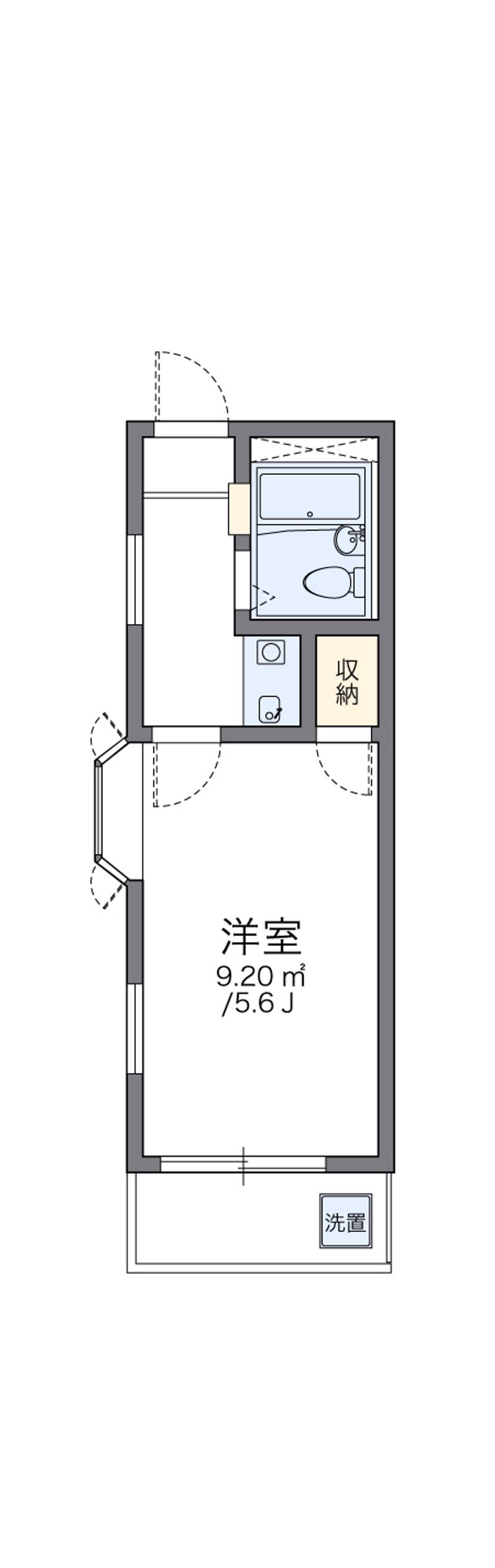 レオパレス５＆５ 間取り