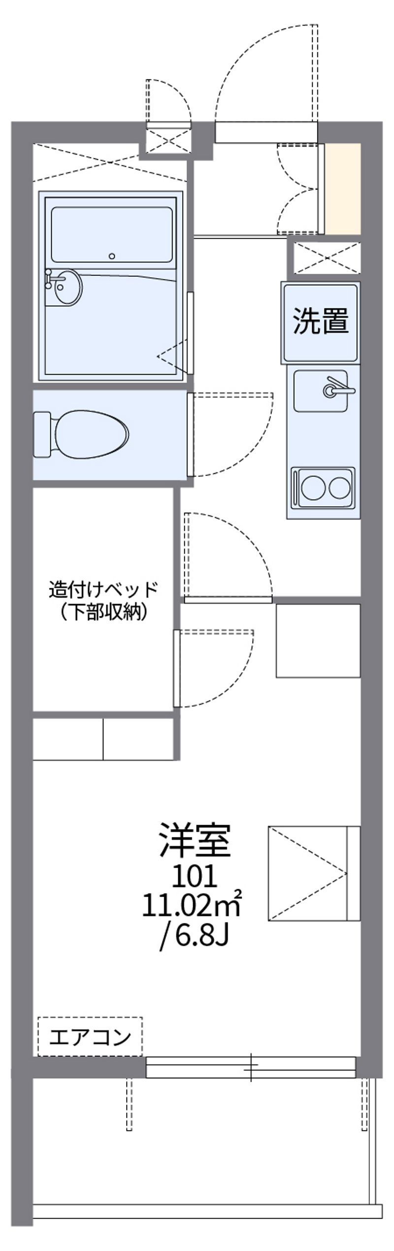 レオパレスクリフ柳都 間取図
