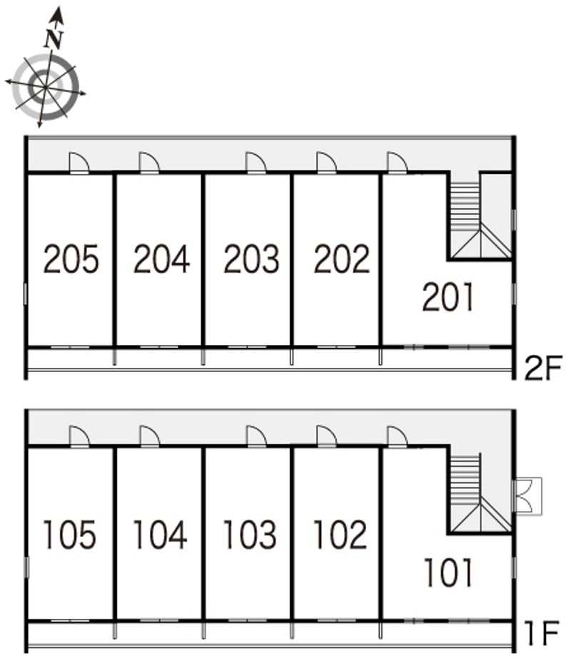 レオパレスかしま台 間取配置図