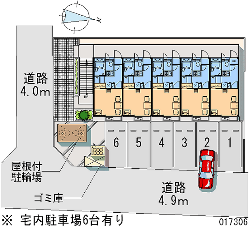 レオパレス亀田 月極駐車場