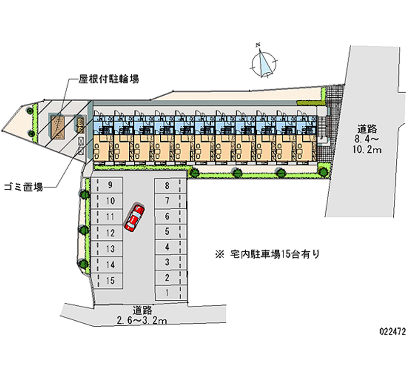 レオパレスルミエール 月極駐車場