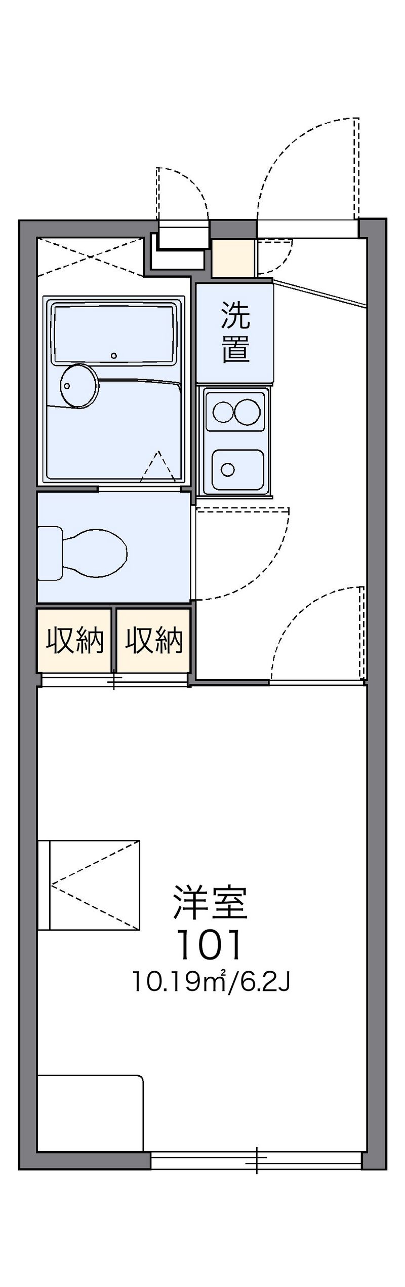 レオパレスサンライズ 間取図