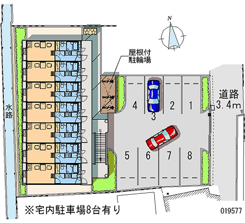 レオパレスＫＨＭ 月極駐車場