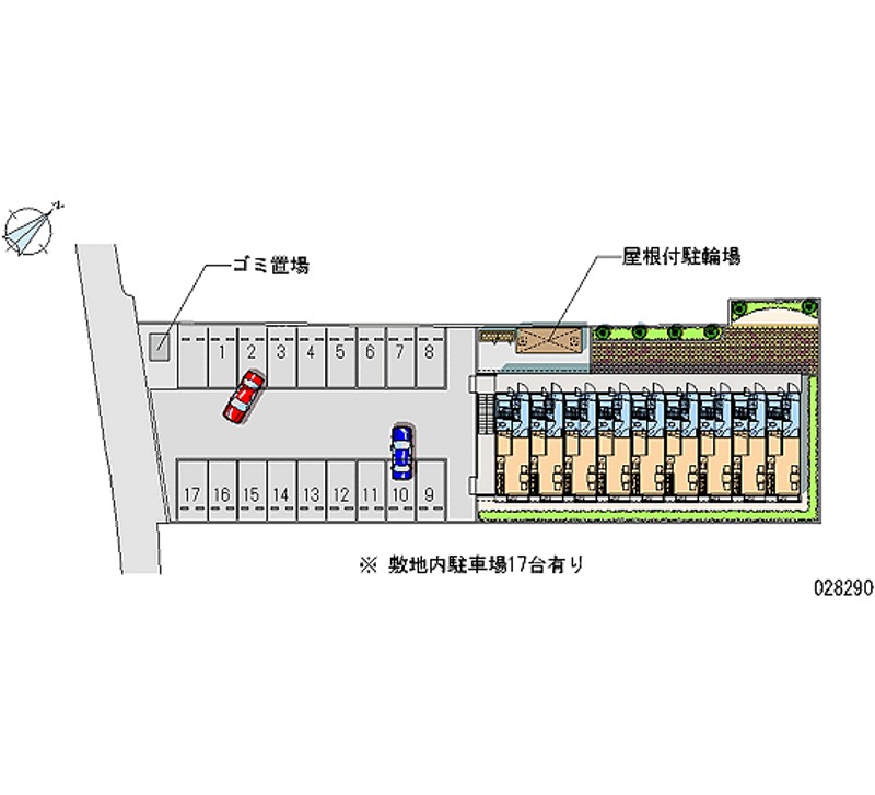 レオパレス高浜 月極駐車場